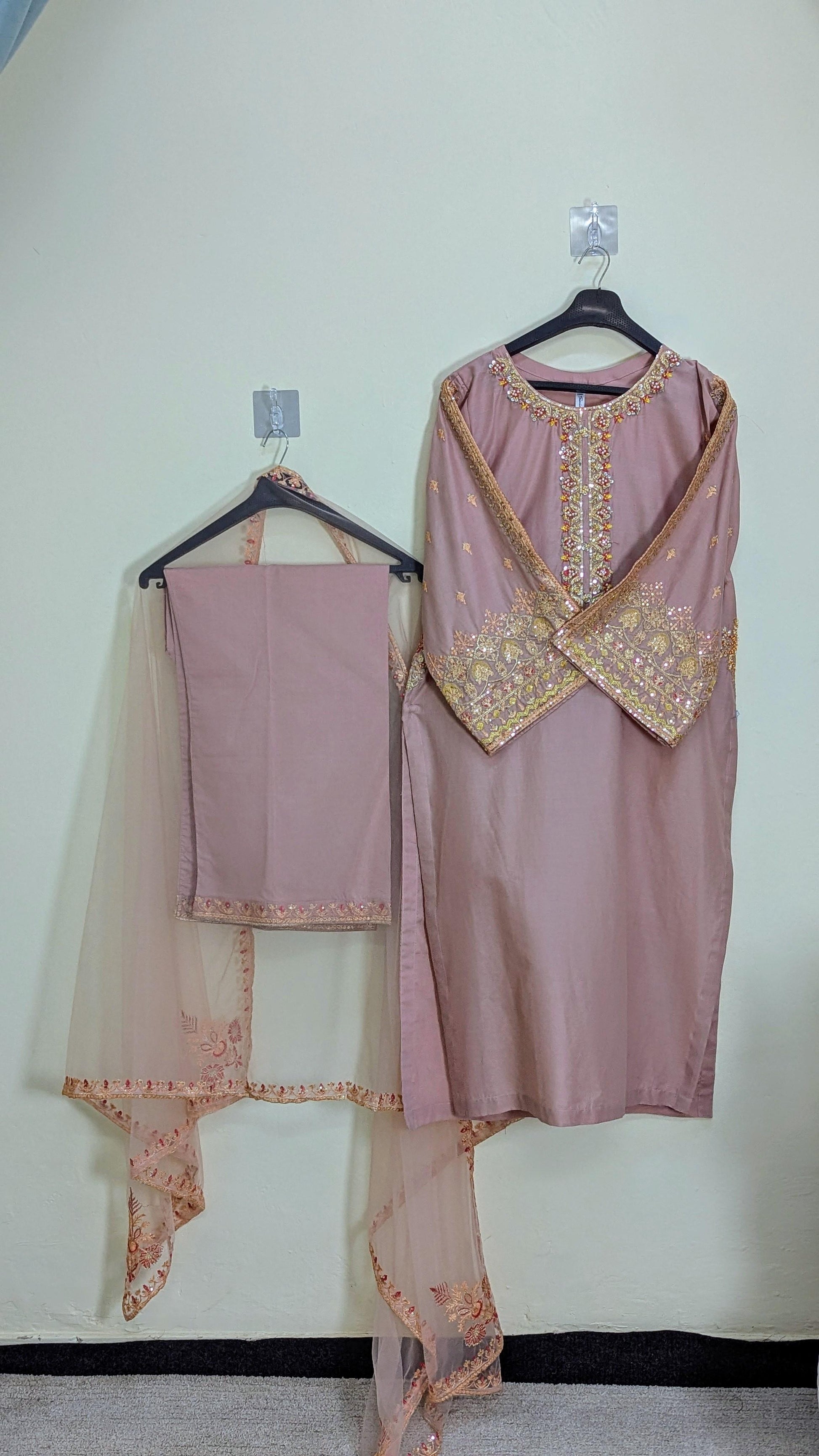 Amna Khurram Saima-Aug1 Peach Ready to wear