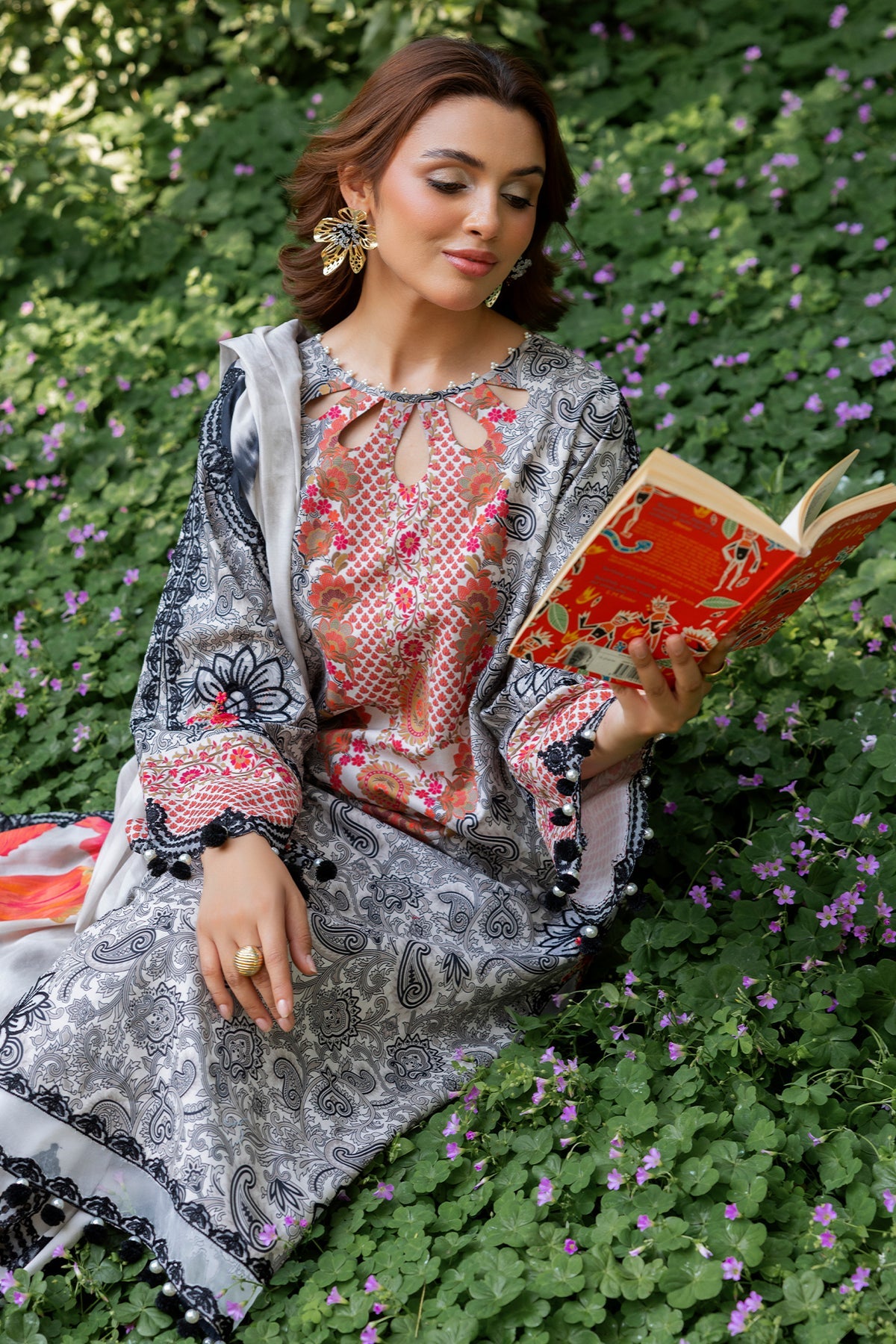 Charizma CRN5-09 3-PC Unstitched Embroidered Lawn Collection