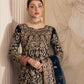 Haseens Official Amira Navy Blue Chiffon Collection