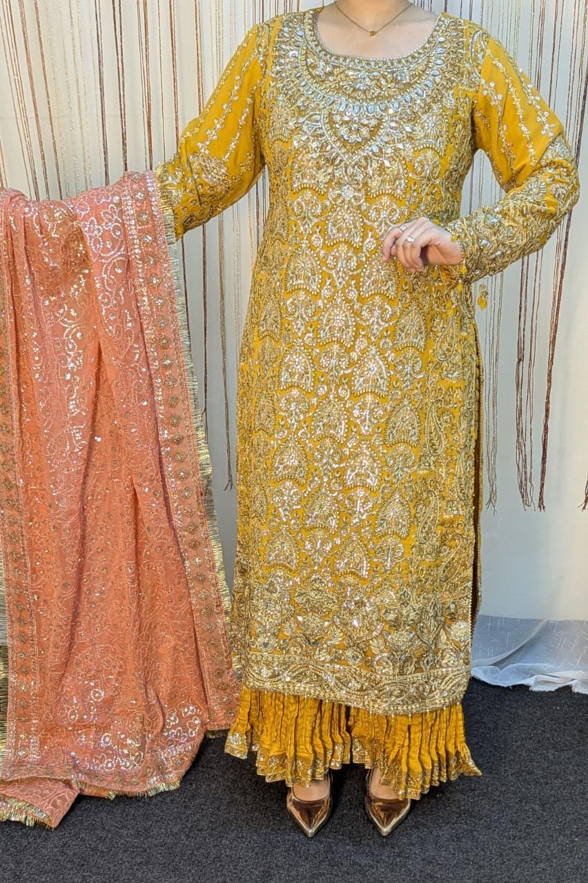 Sajni D-6 Yellow Festive Ready To Wear