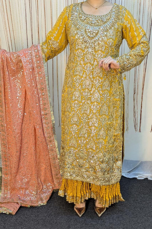 Sajni D-6 Yellow Festive Ready To Wear