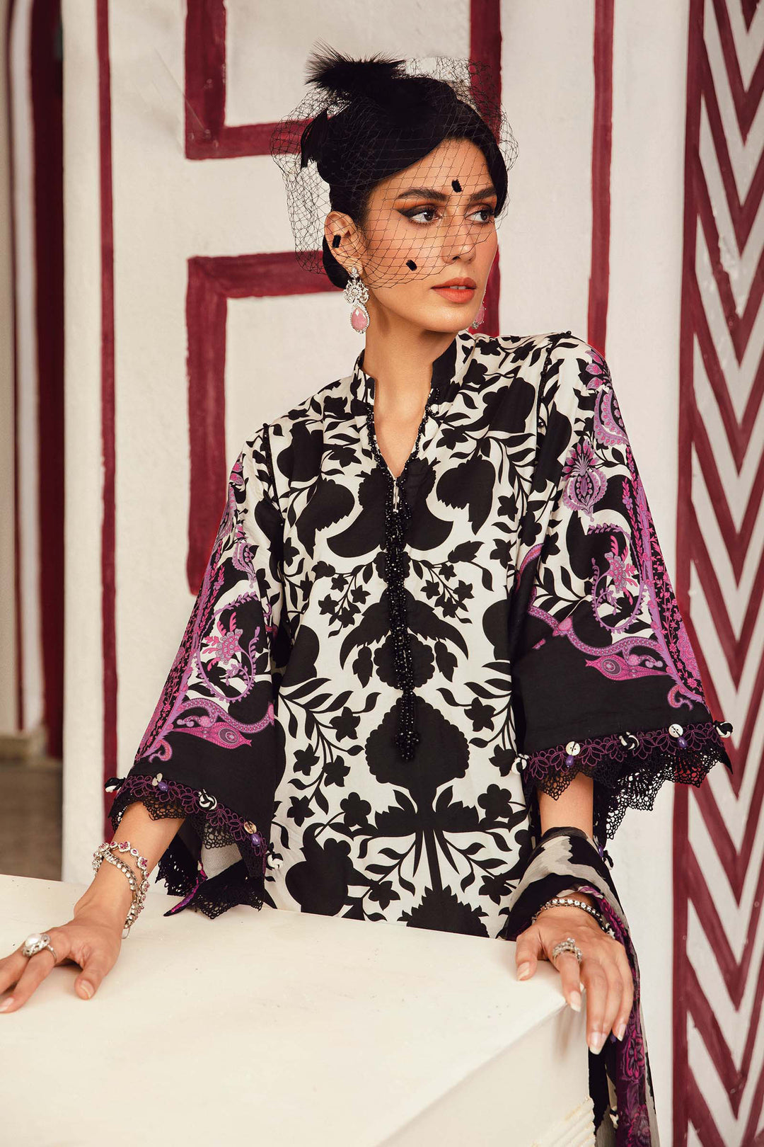 Maria b Mprint MPT-2704-B Unstitched Fall Edit 25'