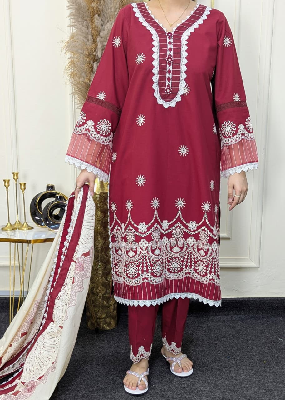 Zellbury WUC25E30075 Chikankari Ready to wear