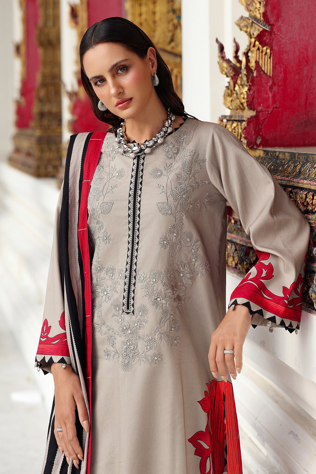 Charizma ANW6-08 Aniq Vol 1 Unstitched Linen Fall winter 25