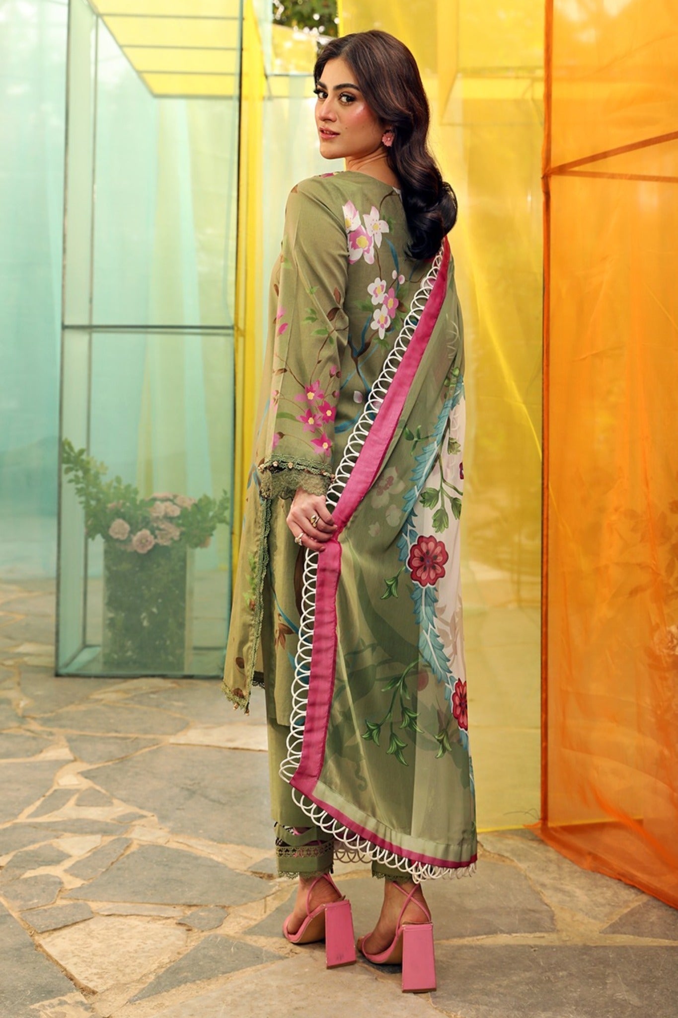 M.Basics By Maria B 07-A Lawn Vol-01 Collection