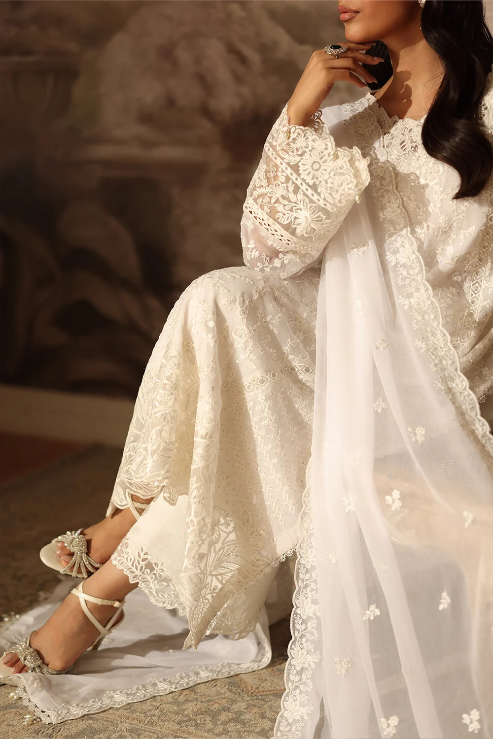 Azure Pearl Whisper Ensembles unstitched Festive 25'