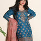 Haseens official Blue Ready to wear Chiffon Collection