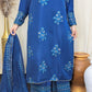 Amna Khurram Blue Zimal-nov#22 3pc Raw Silk Ready to wear