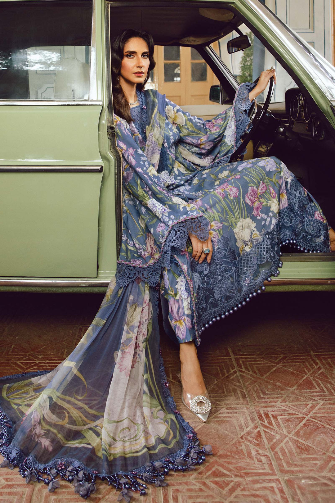 Maria b Mprint MPT-2708-B Unstitched Fall Edit 25'