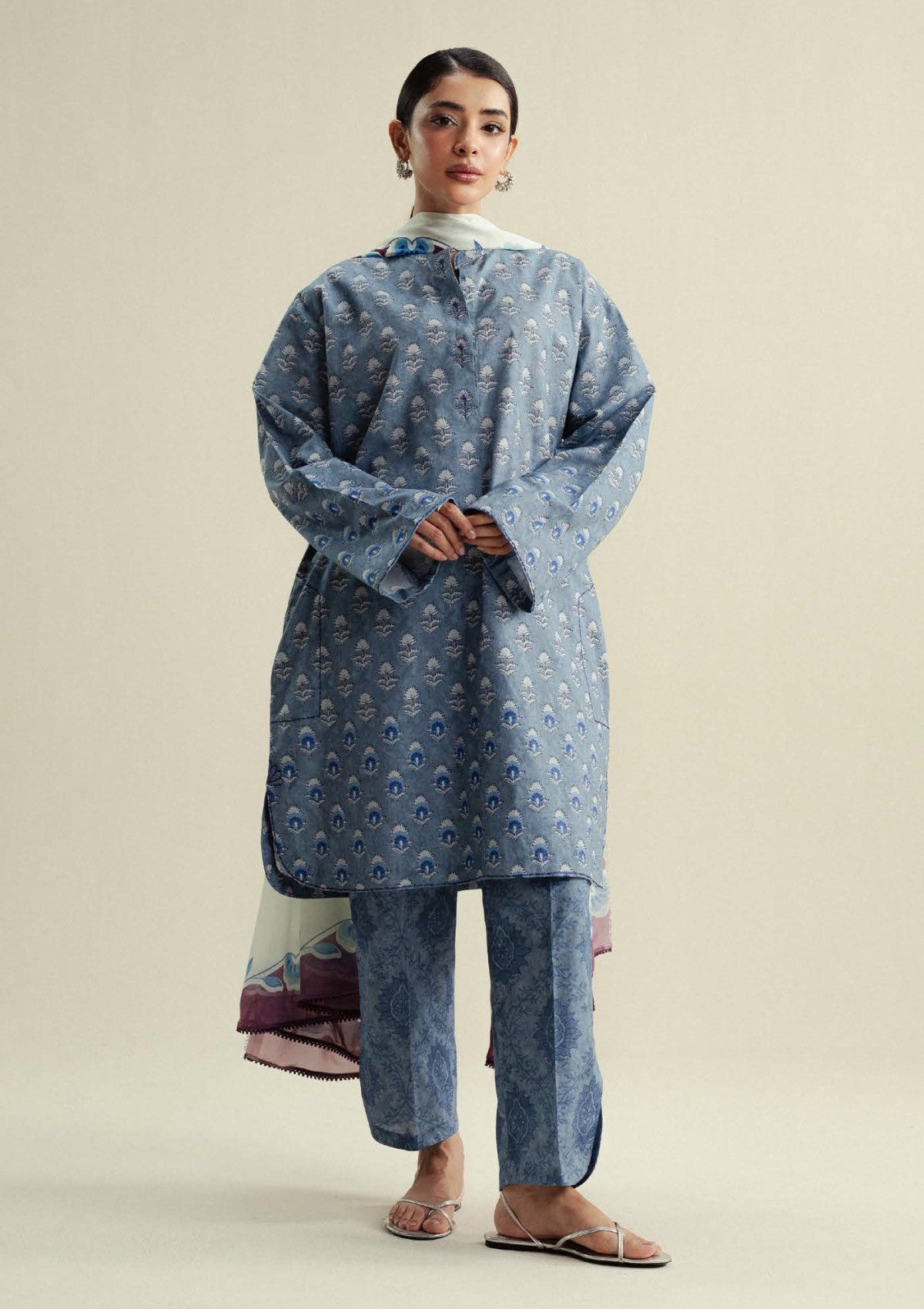 Coco by Zara shahjahan Willow D10B Drop-4 Unstitched 25'