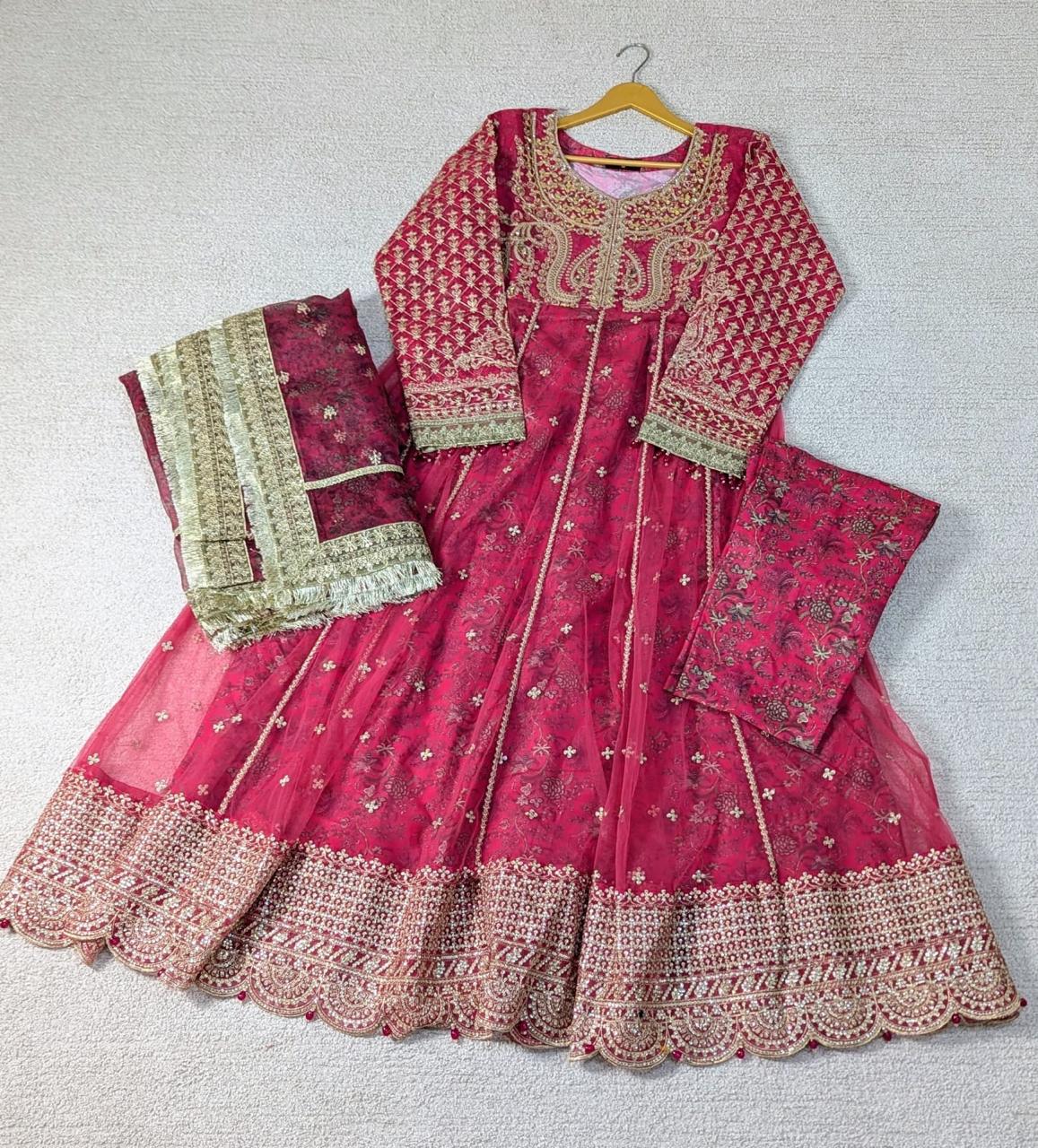 Sajni D-1 Red Festive Ready To Wear