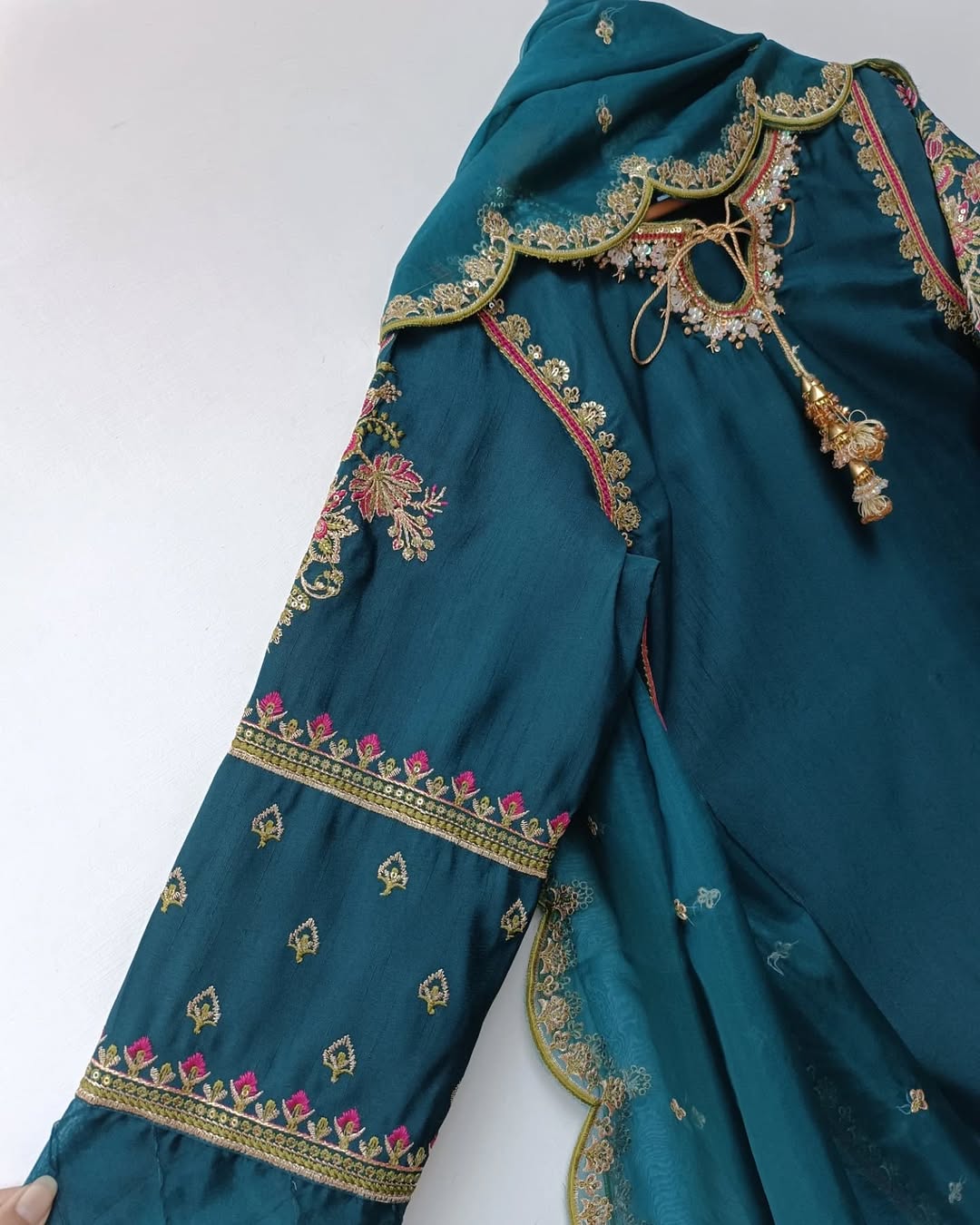 Amna Khurram Blue 3pc Inza ready to wear collection