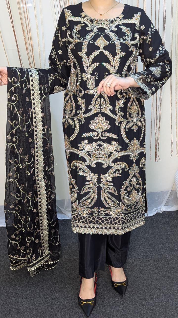 Sajni D-2 Black Festive Ready To Wear