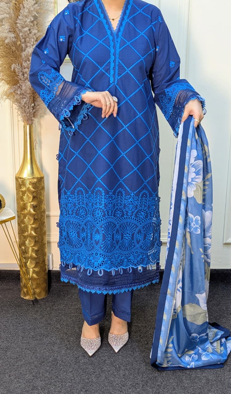 Zellbury WUC25E30076 Chikankari Ready to wear