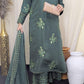 Amna Khurram Green Zimal-nov#22 3pc Raw Silk Ready to wear