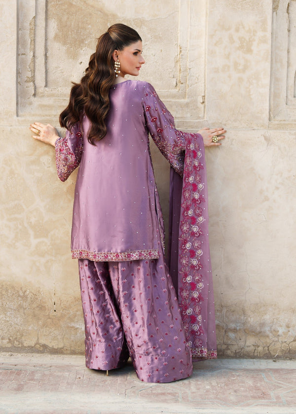 Haseens official Purple Ready to wear Chiffon Collection