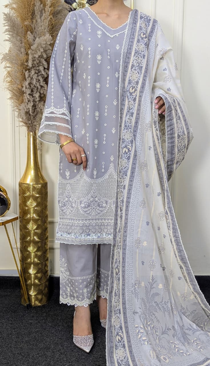 Zellbury WUC25E30069 Chikankari Ready to wear