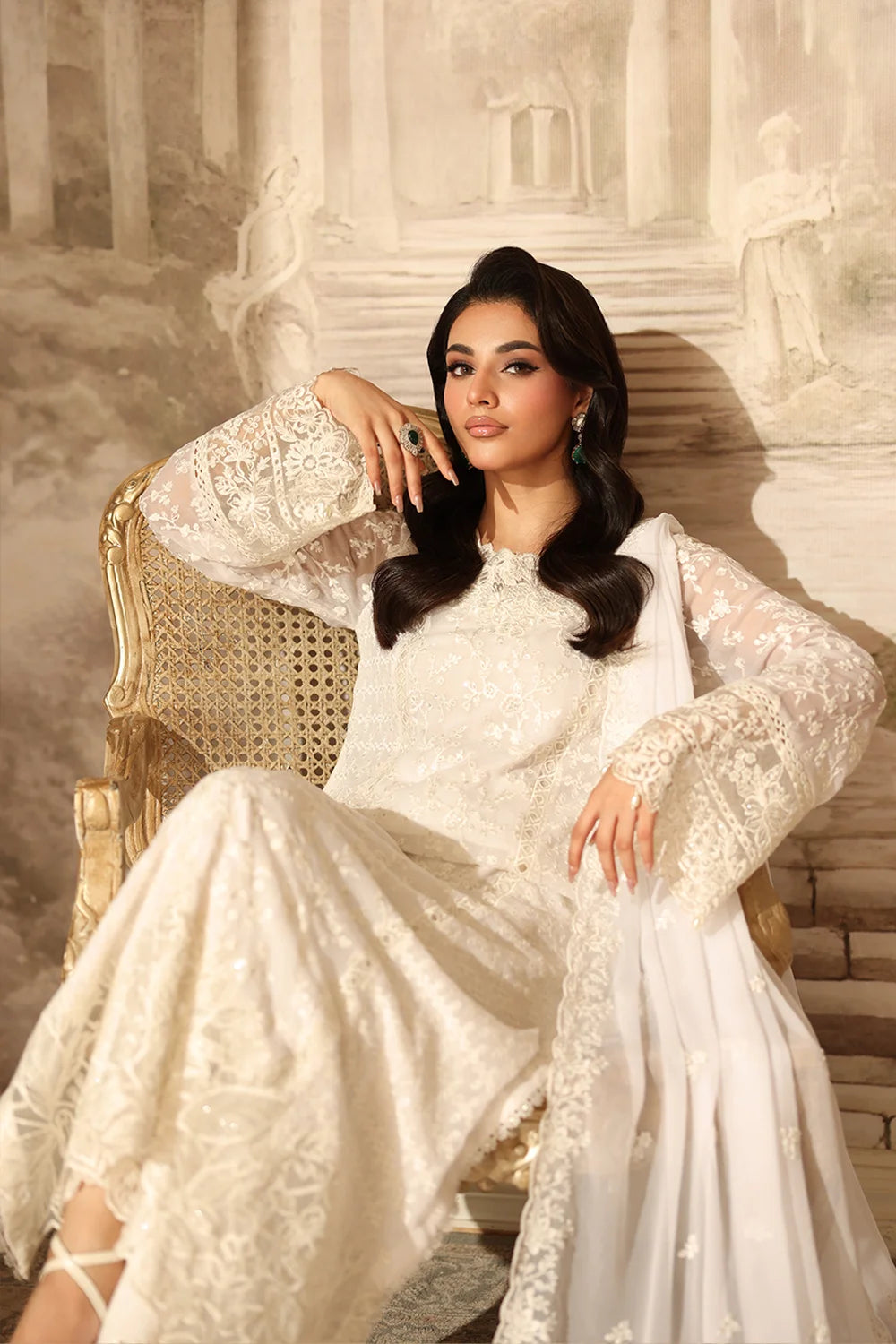 Azure Pearl Whisper Ensembles unstitched Festive 25'