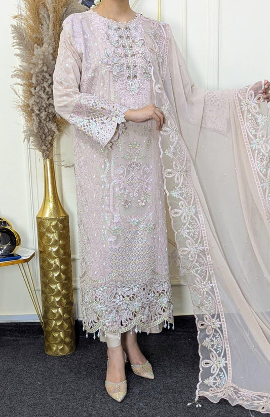 Tawakkal by Shahid Tea Pink Ready to wear Chiffon Collection