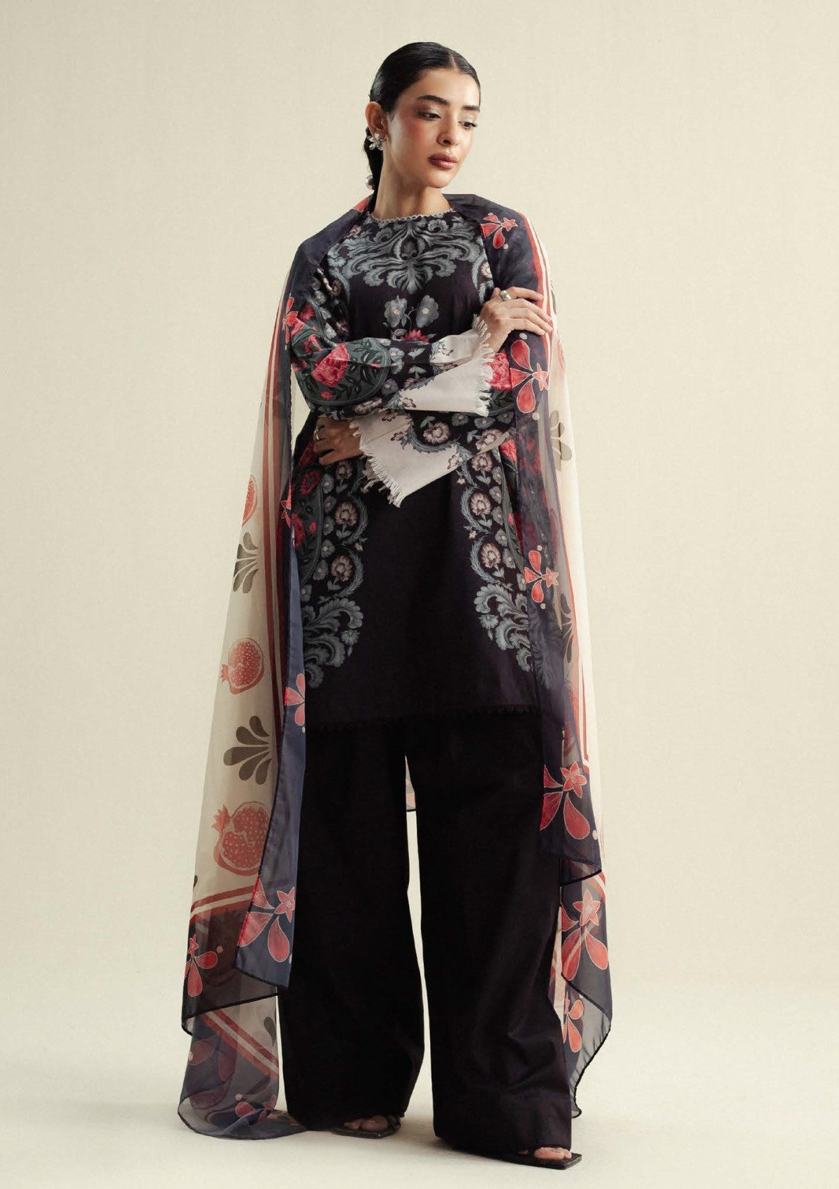 Coco by Zara shahjahan Sol D9B Drop-4 Unstitched 25'