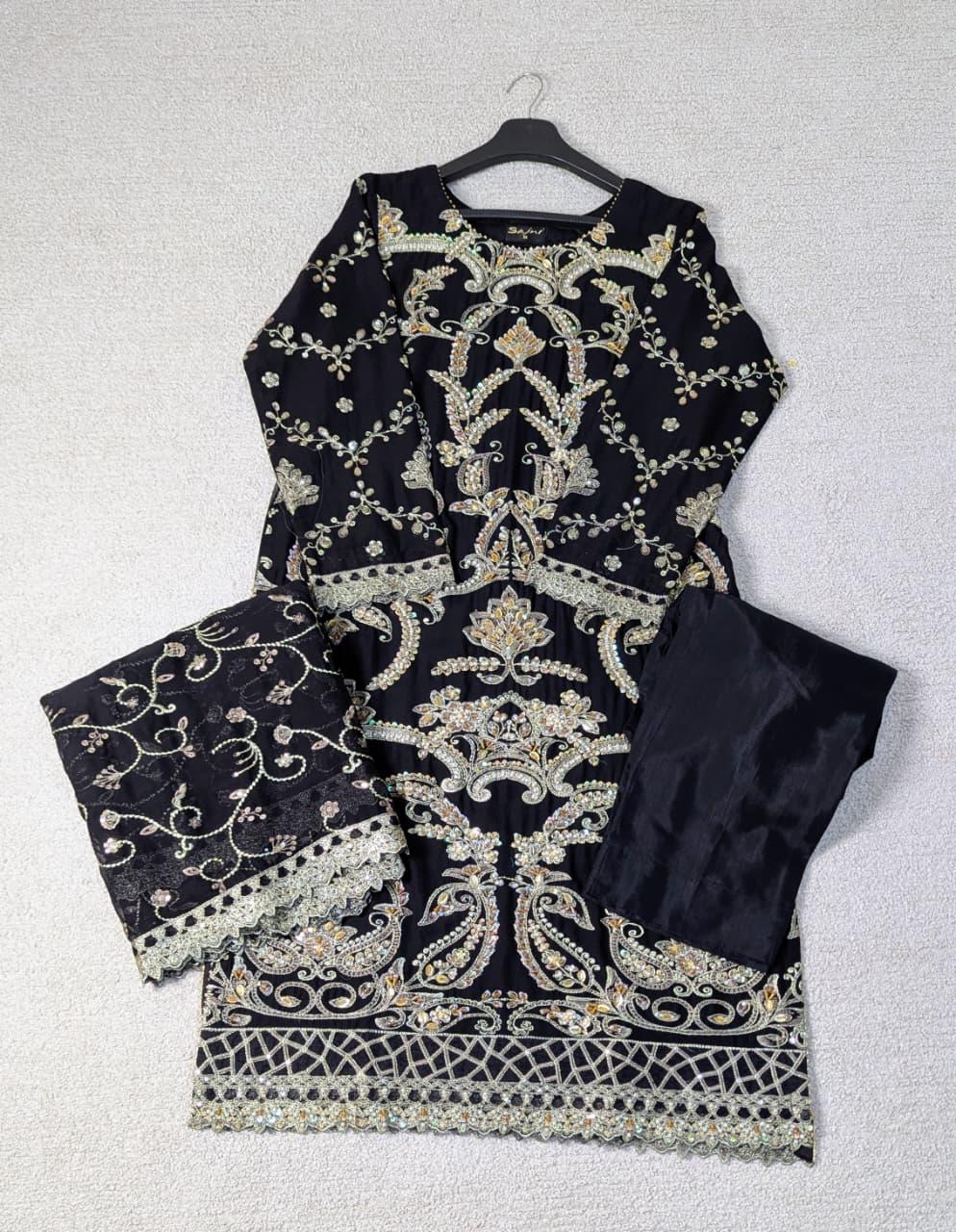 Sajni D-2 Black Festive Ready To Wear