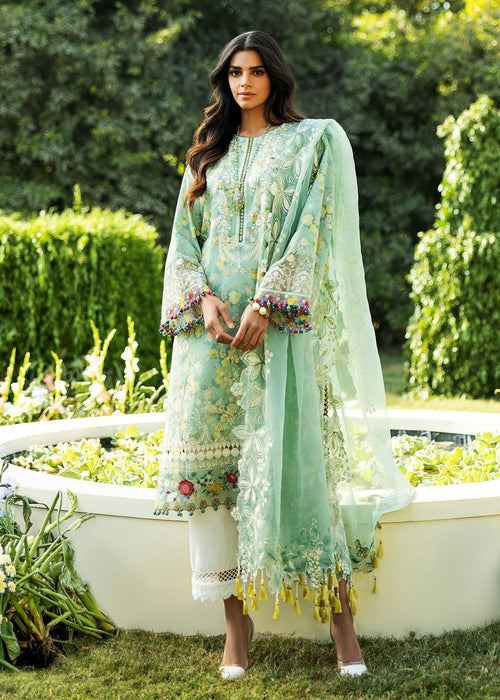 Sadaf Fawad Khan D04-B BLOOM Siraa Embroidered Lawn Unstitched 3Pc Suit