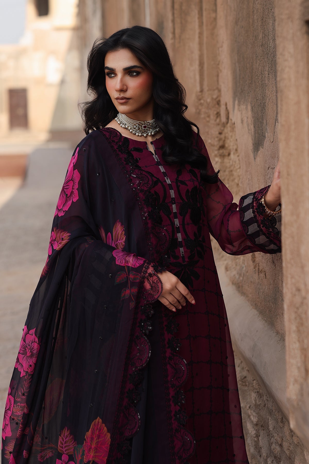 Charizma VSL25-39 Vasal Vol-06 3-pc Unstitched Chiffon Collection 25'