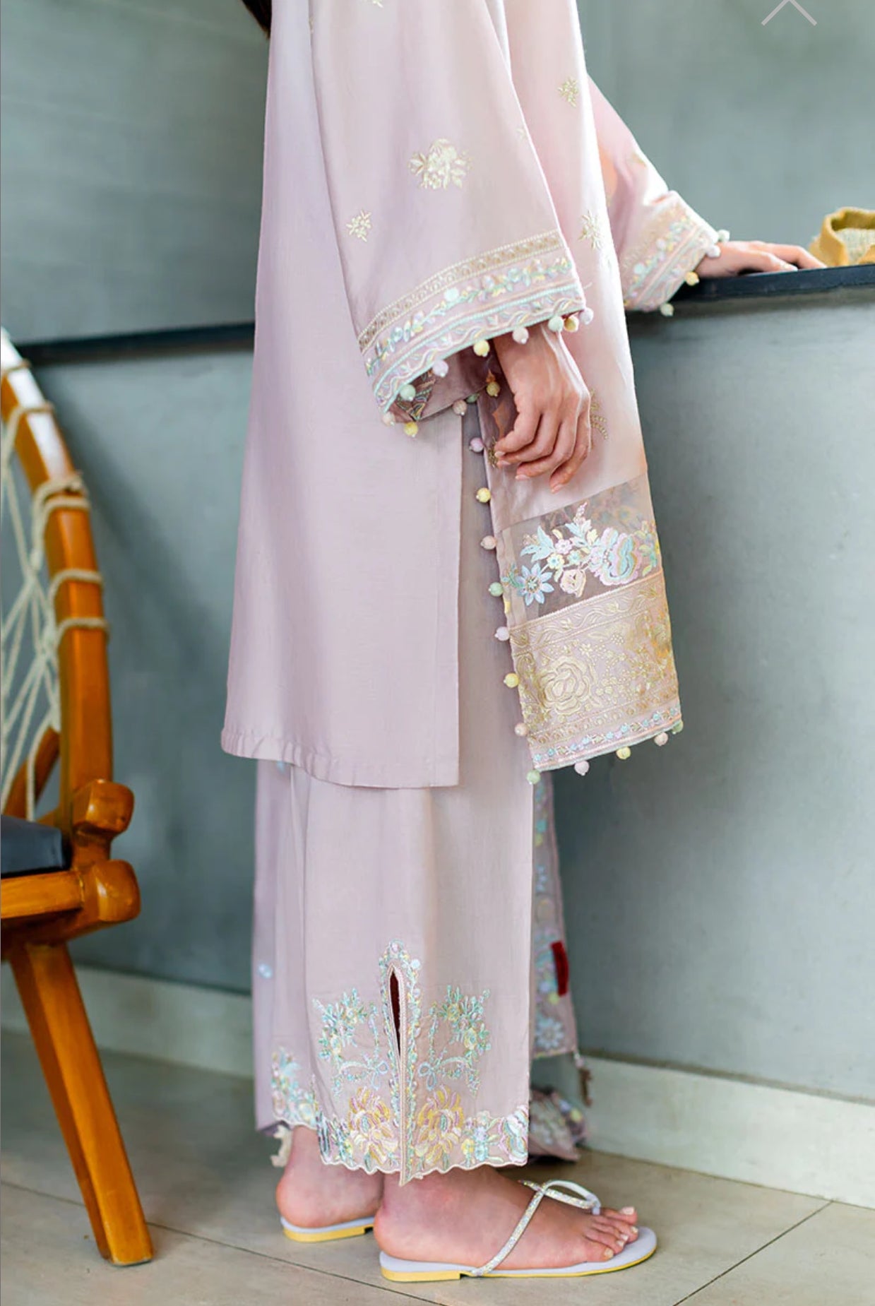CROSS STITCH BLOSSOM TINT-3PC COTTON SATIN READY TO WEAR