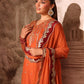 Azure Amber Rust Ensembles unstitched Festive 25'
