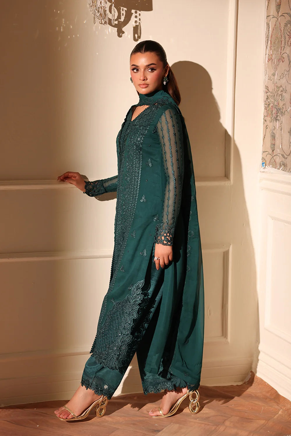 Azure Enchanted Forest Ensembles unstitched Festive 25'