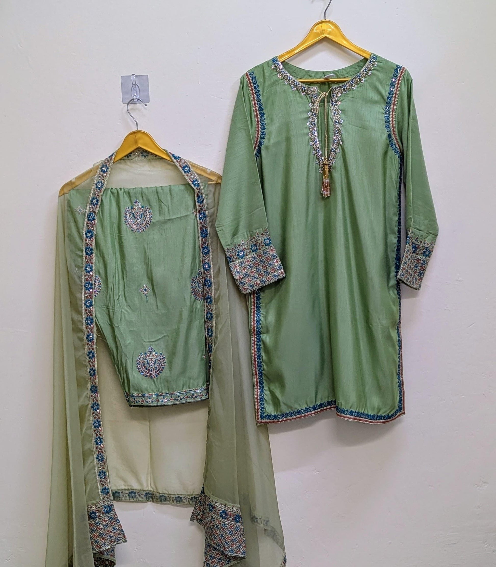 Amna Khurram Saima-Aug09 Green Ready to wear