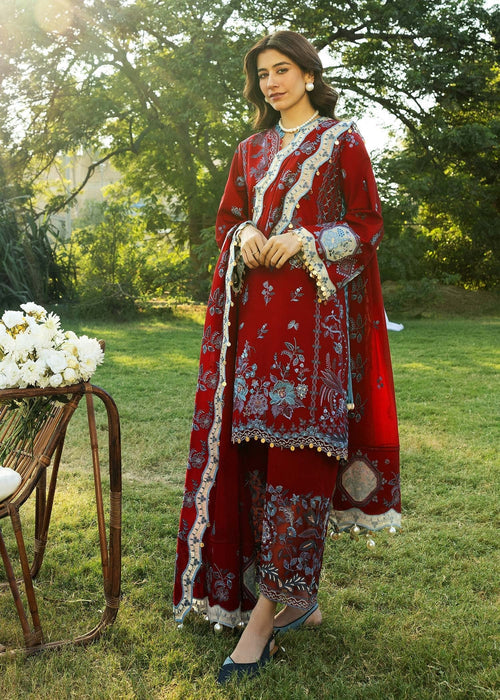 Sadaf Fawad Khan D08-A KOI Siraa Embroidered Lawn Unstitched 3Pc Suit