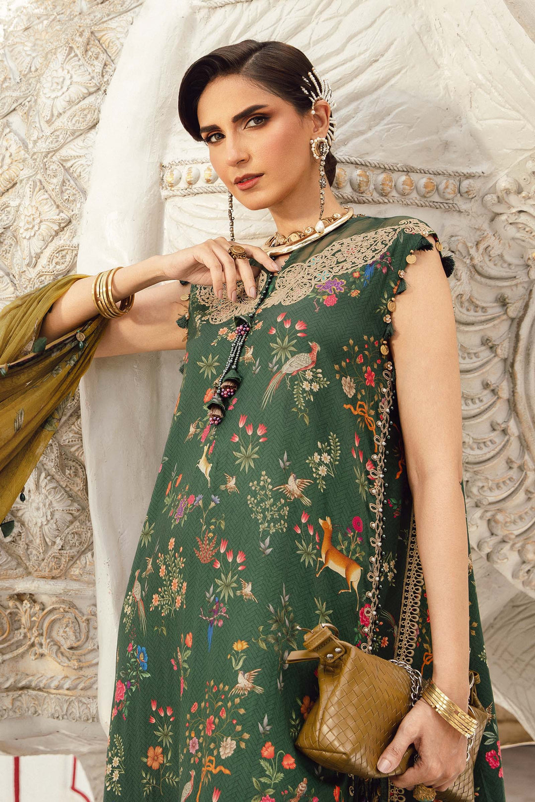 Maria b Mprint MPT-2707-B Unstitched Fall Edit 25'