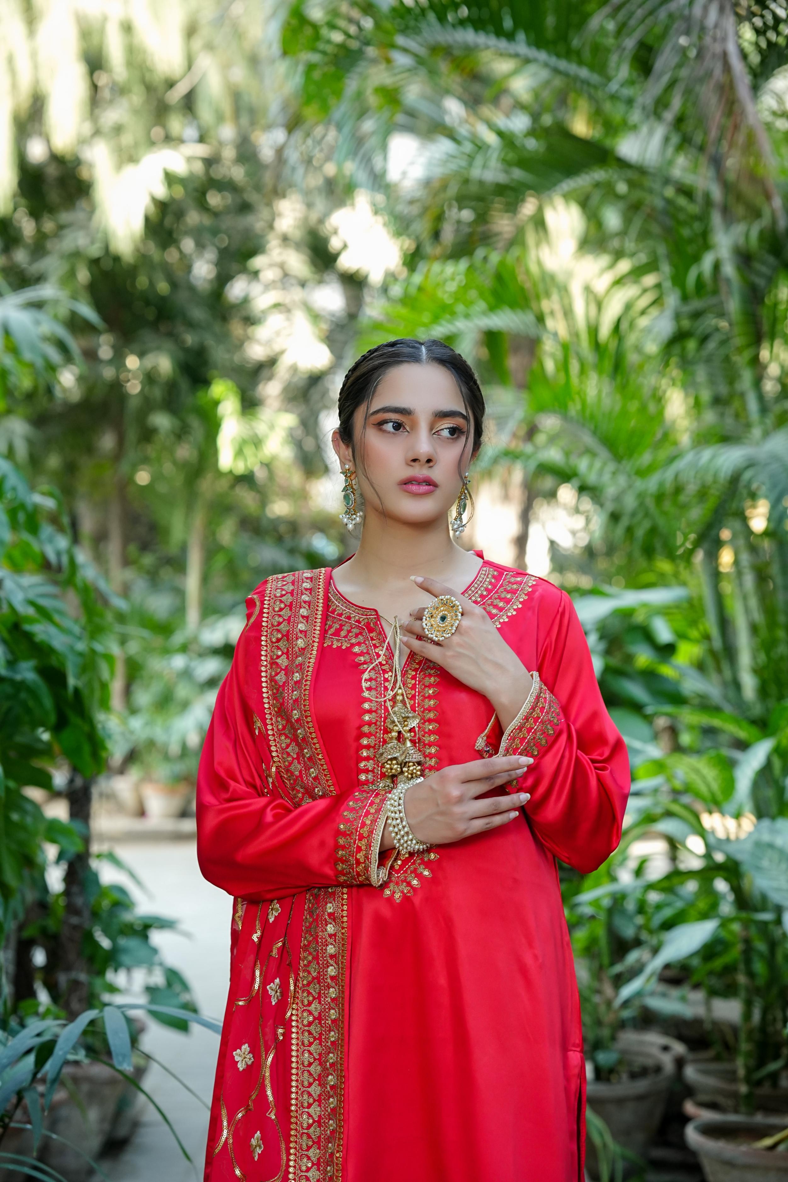 Amna Khurram D-03 Ready to wear Silk Collection