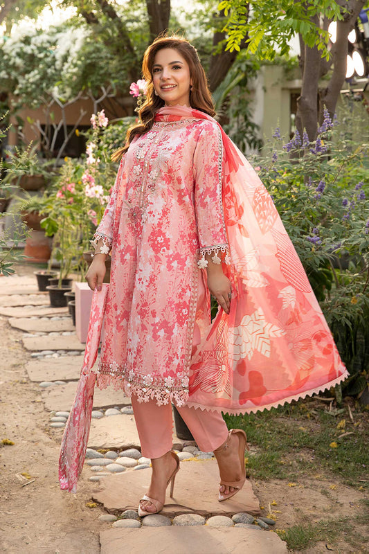 M.Basic by Maria B Unstitched 3 Piece Eid II Lawn Collection'2025-MB-910-B
