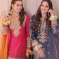 Haseens Official Jashan shocking Pink Chiffon Collection