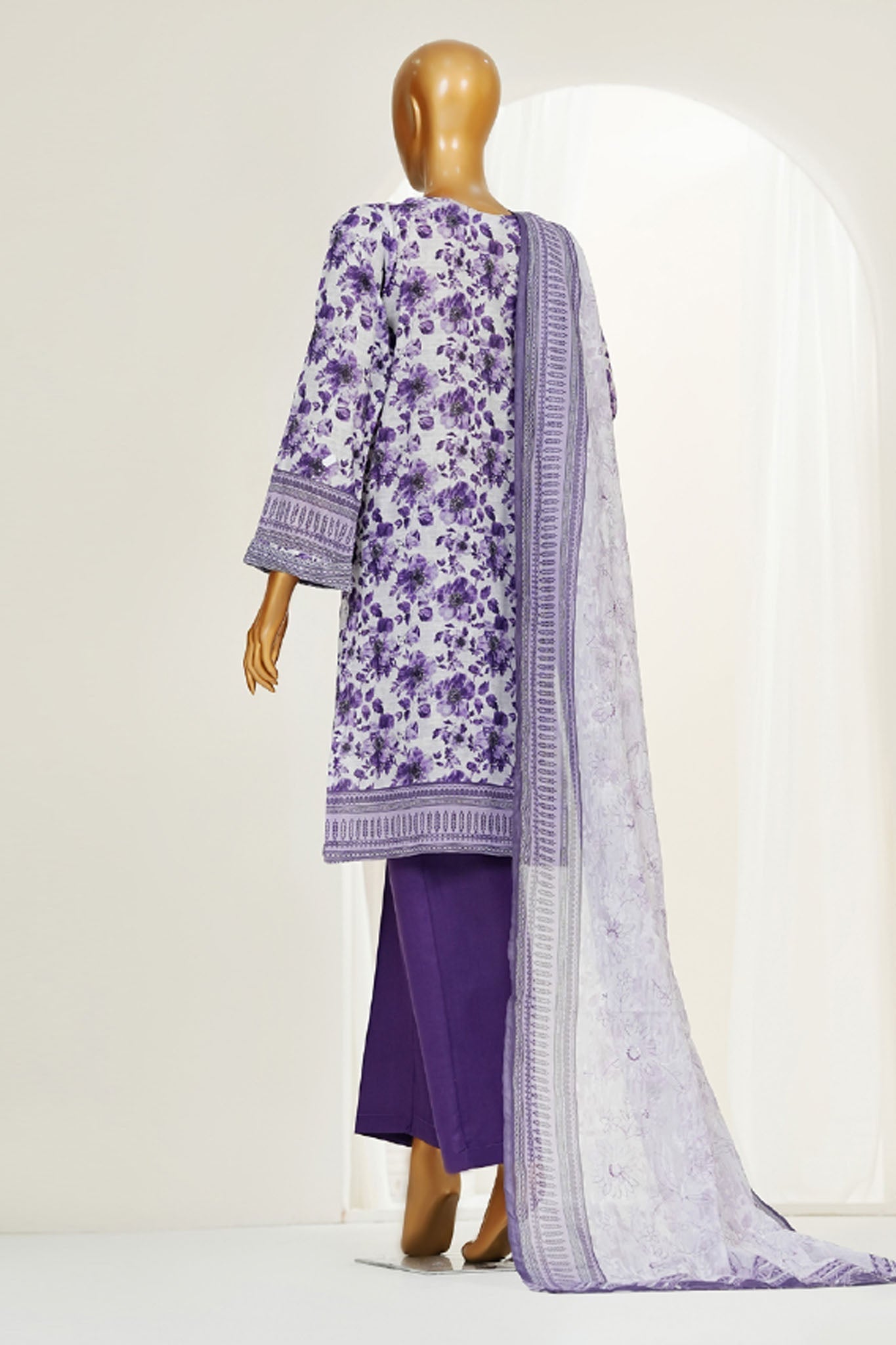 Printkari By HZ LPK-3P-502 Stitched 3 Piece Chikankari Vol-04 Collection'2025