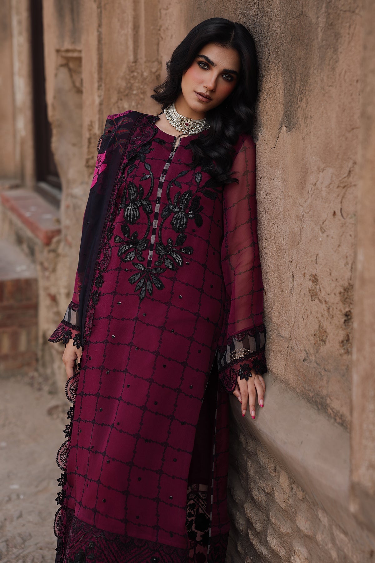 Charizma VSL25-39 Vasal Vol-06 3-pc Unstitched Chiffon Collection 25'