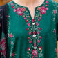CROSS STITCH GARLAND WHISPER-3PC COTTON SATIN READY TO WEAR