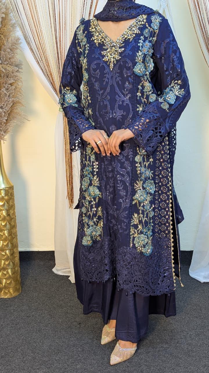 Sajni D-9 Blue Festive Ready To Wear