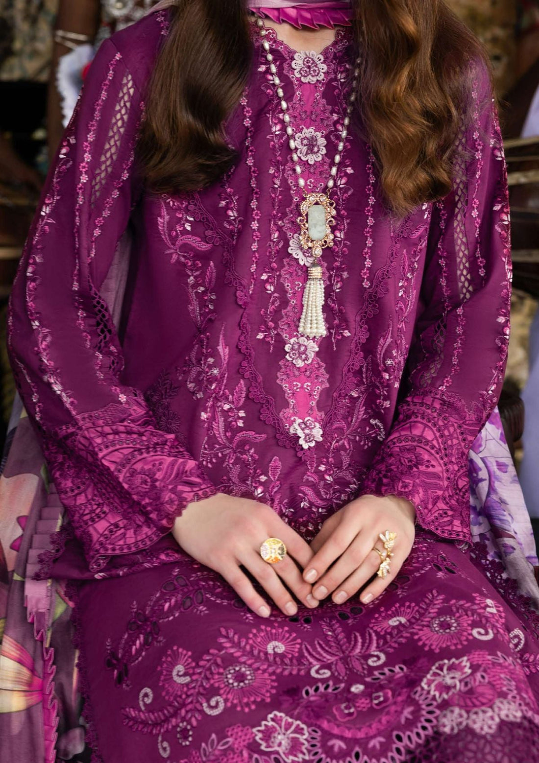 Mushq D-05 Eternal Beat Manaram Luxury Lawn'25