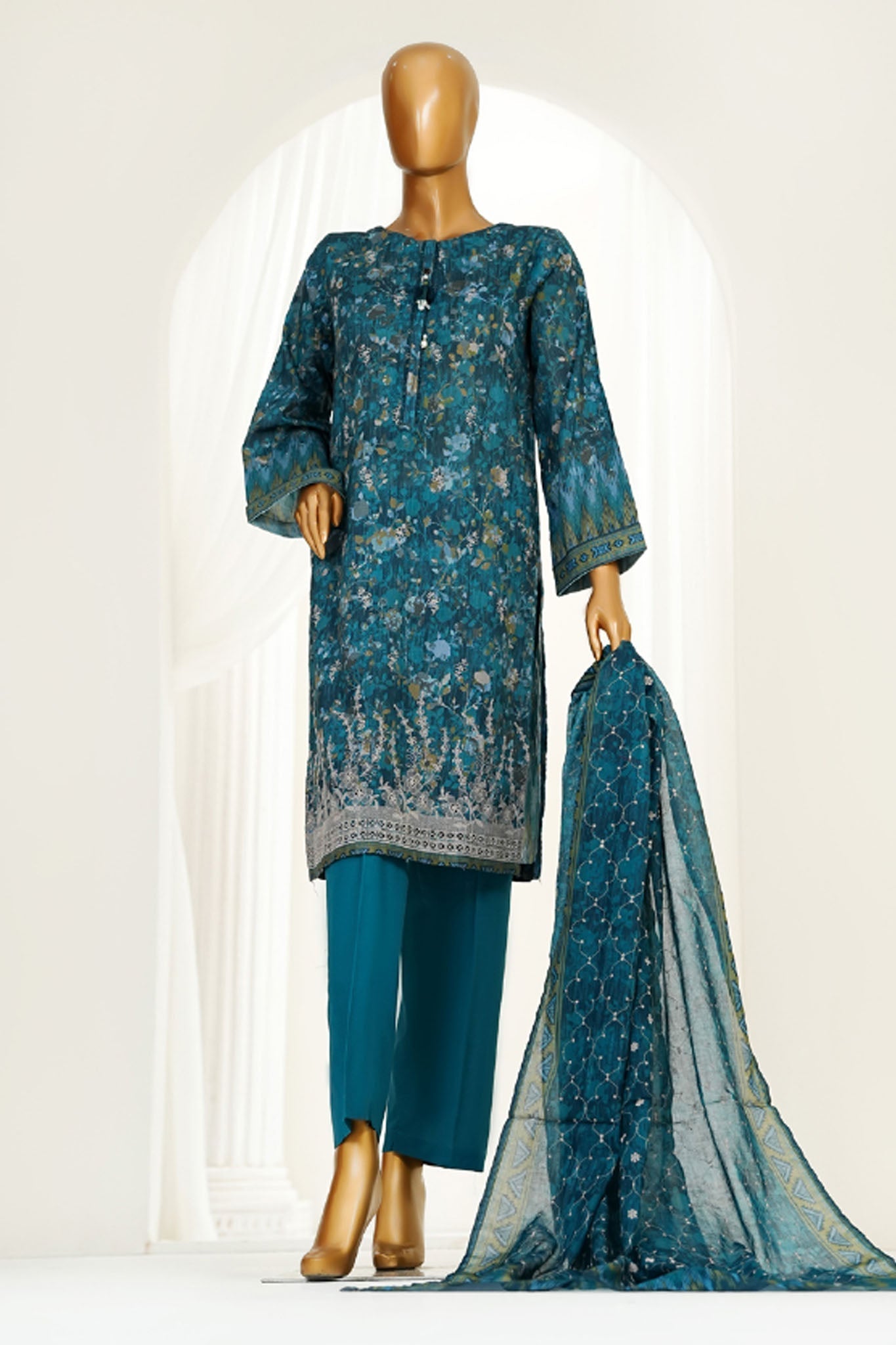 Printkari By HZ LPK-3P-504 Stitched 3 Piece Chikankari Vol-04 Collection'2025