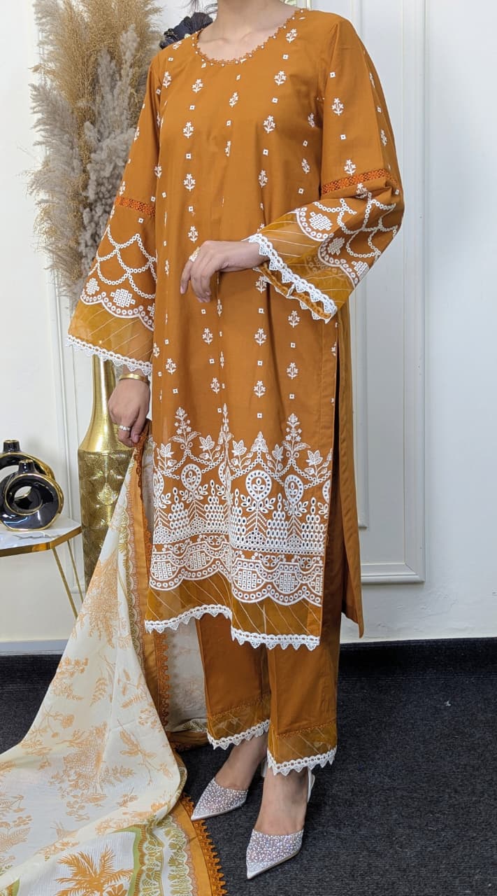 Zellbury WUC25E30074 Chikankari Ready to wear