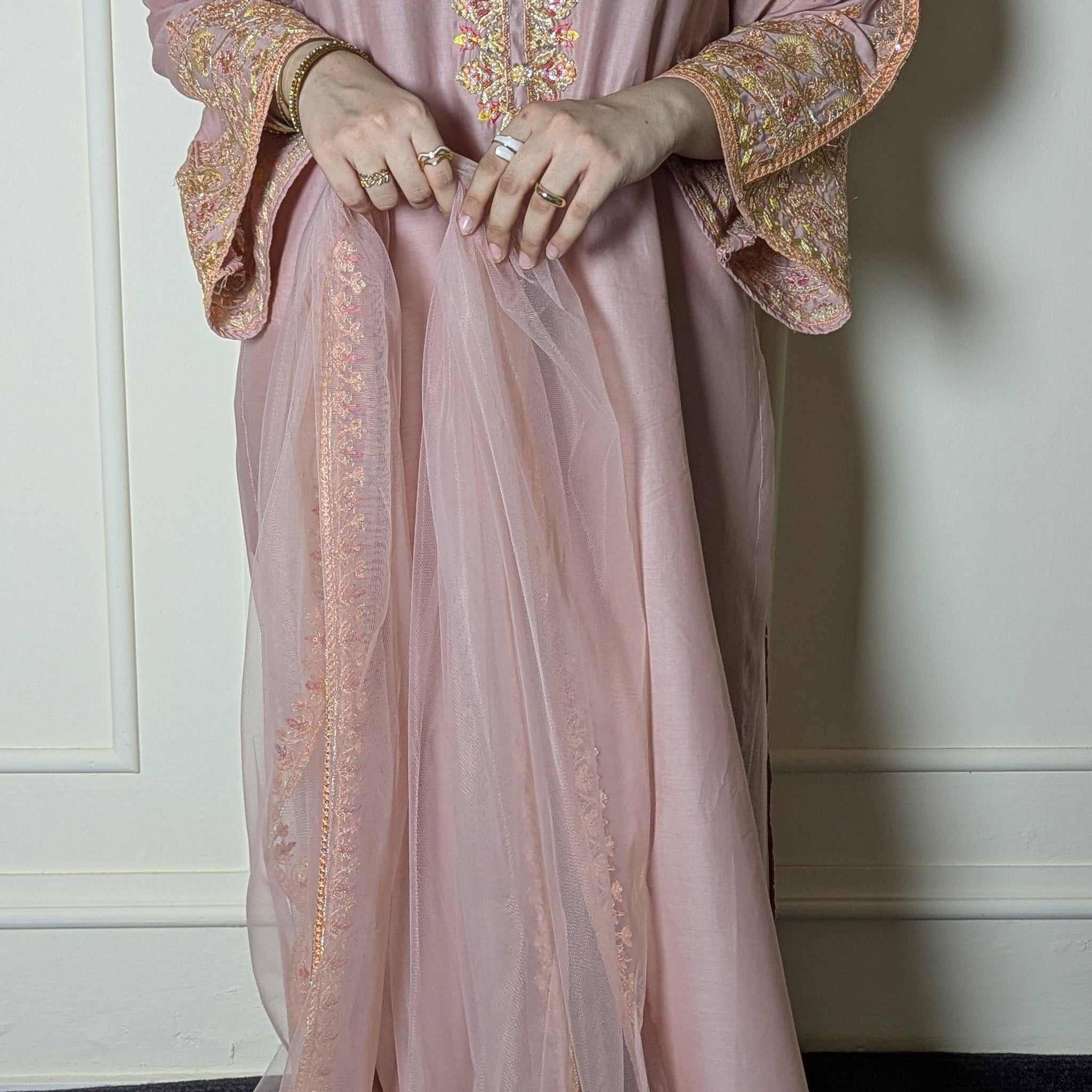 Amna Khurram Saima-Aug1 Peach Ready to wear