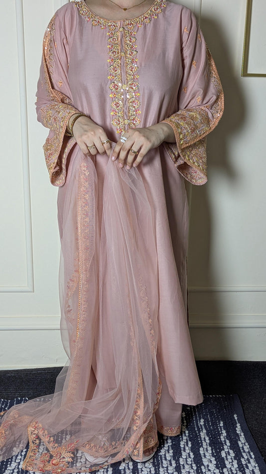 Amna Khurram Saima-Aug1 Peach Ready to wear