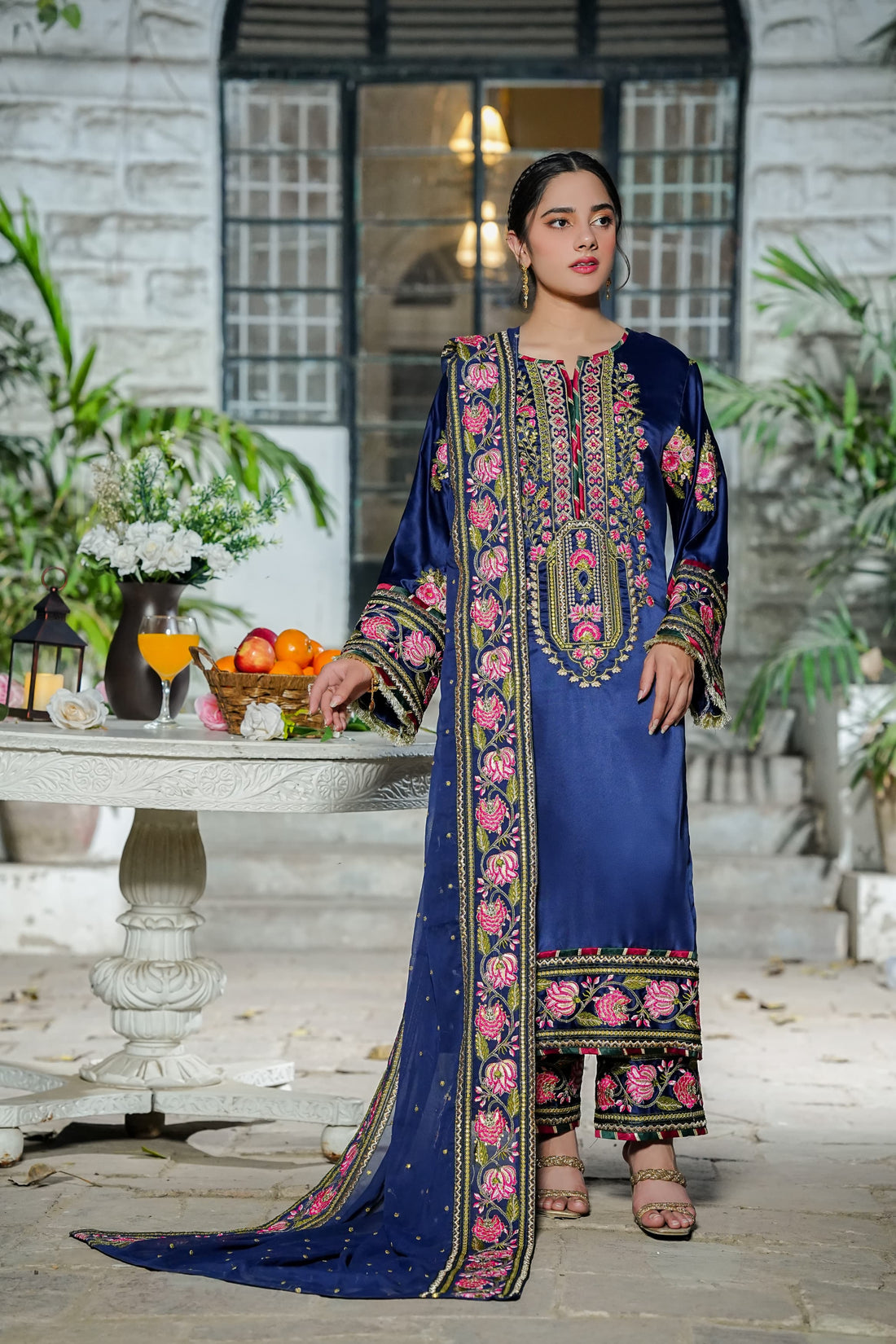 Amna Khurram D-01 Ready to wear Silk Collection