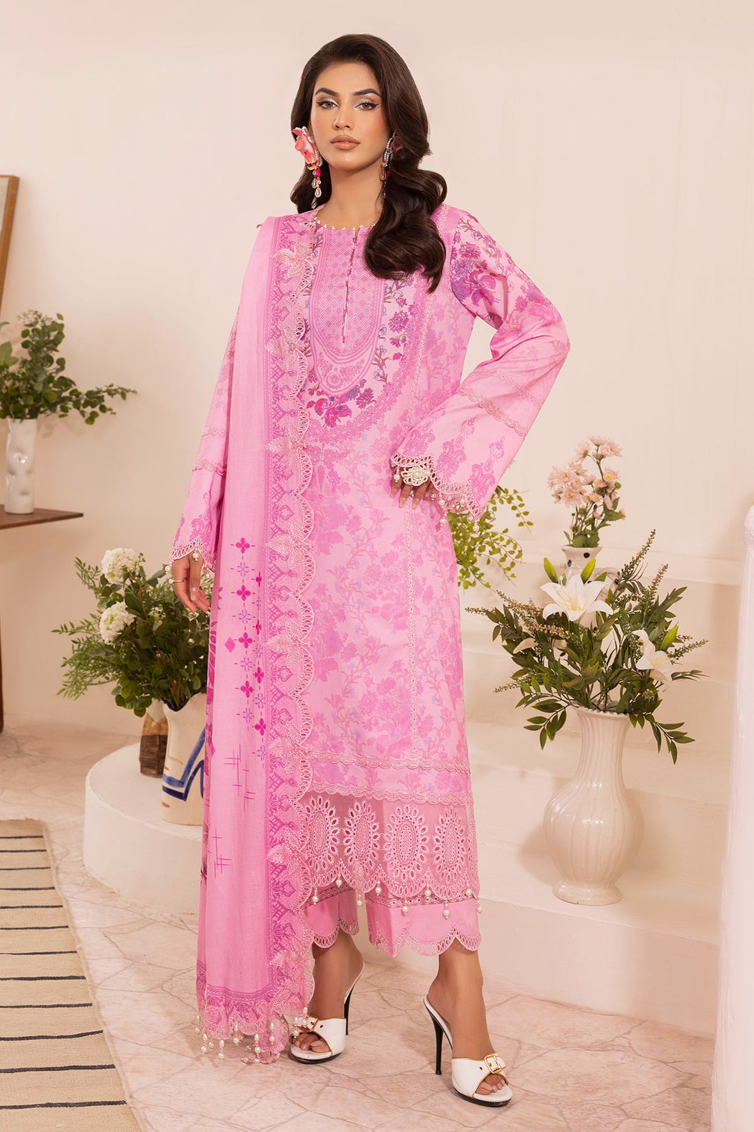Charizma CRN5-14 3-PC Unstitched Embroidered Lawn Collection