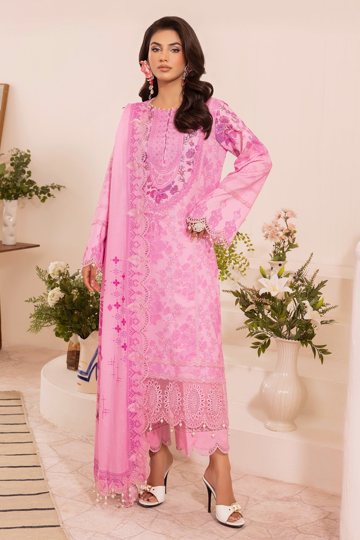 Charizma CRN5-14 3-PC Unstitched Embroidered Lawn Collection