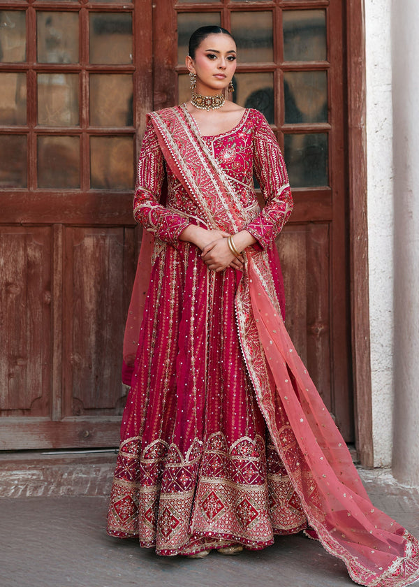 Haseens official Zariah Pink Chiffon Collection