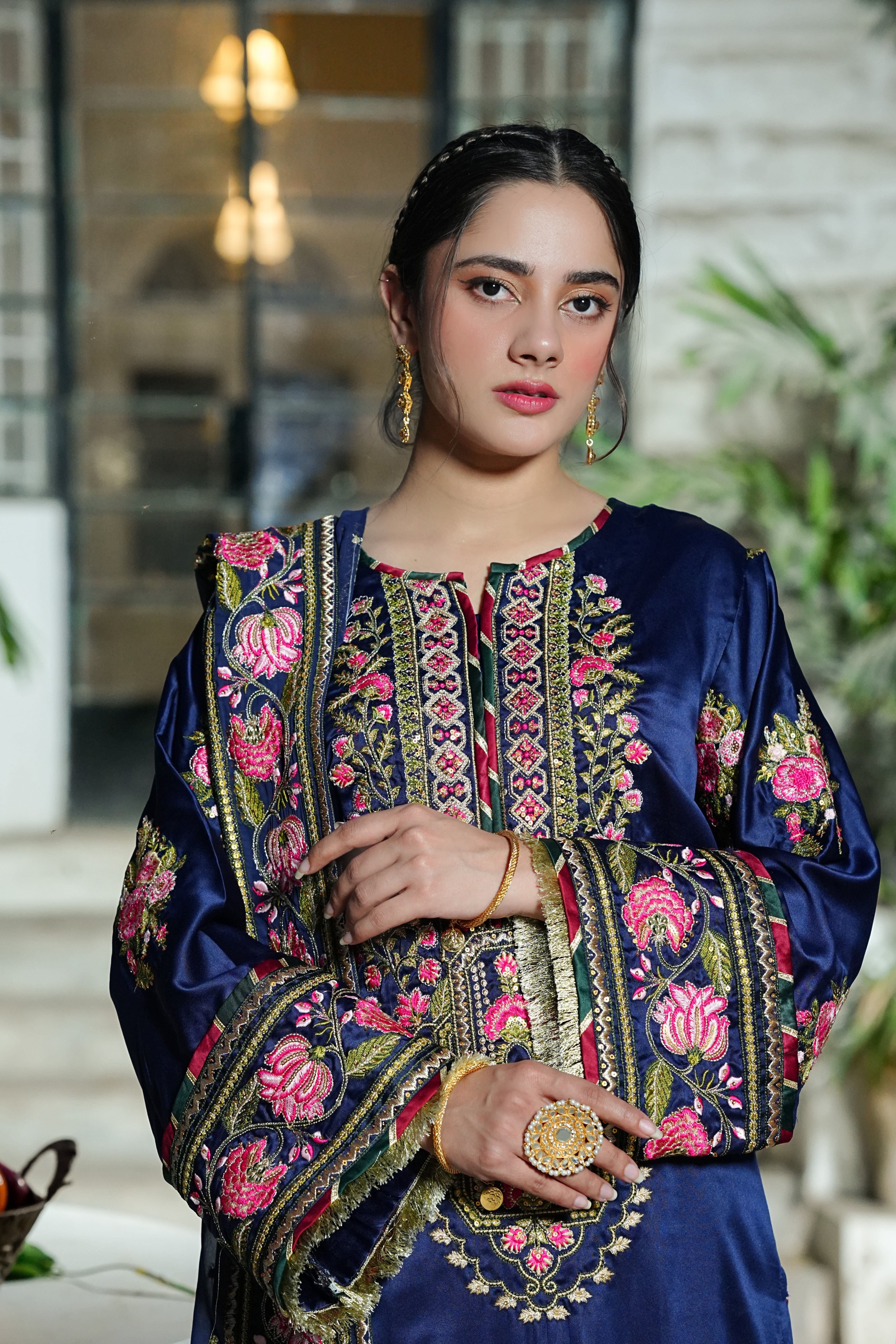 Amna Khurram D-01 Ready to wear Silk Collection
